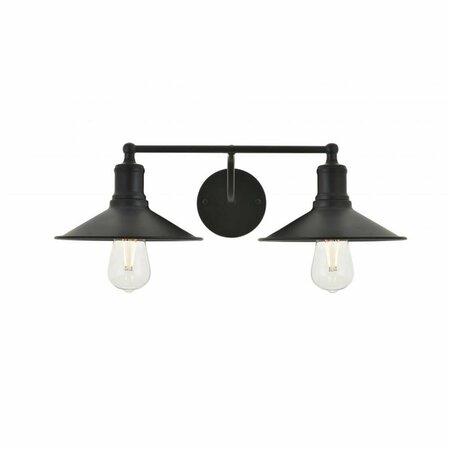 CLING Etude 2 Light Black Wall Sconce CL2222484